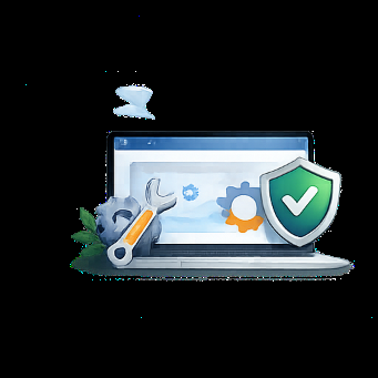 Website Maintenance Benefits Mockup
