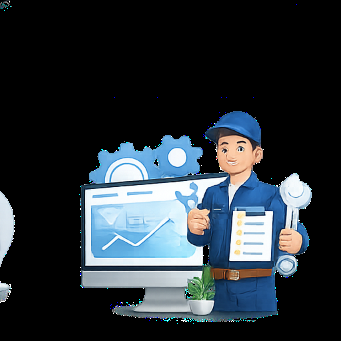 Website Support Wrench Team illustration